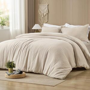 Cotton Muslin Comforter Set King – 100% Cotton Cover, Ultra Soft &
